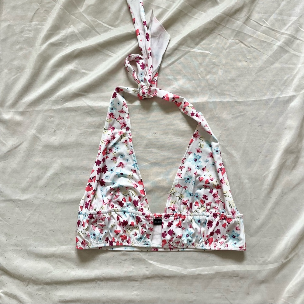Floral print crop top